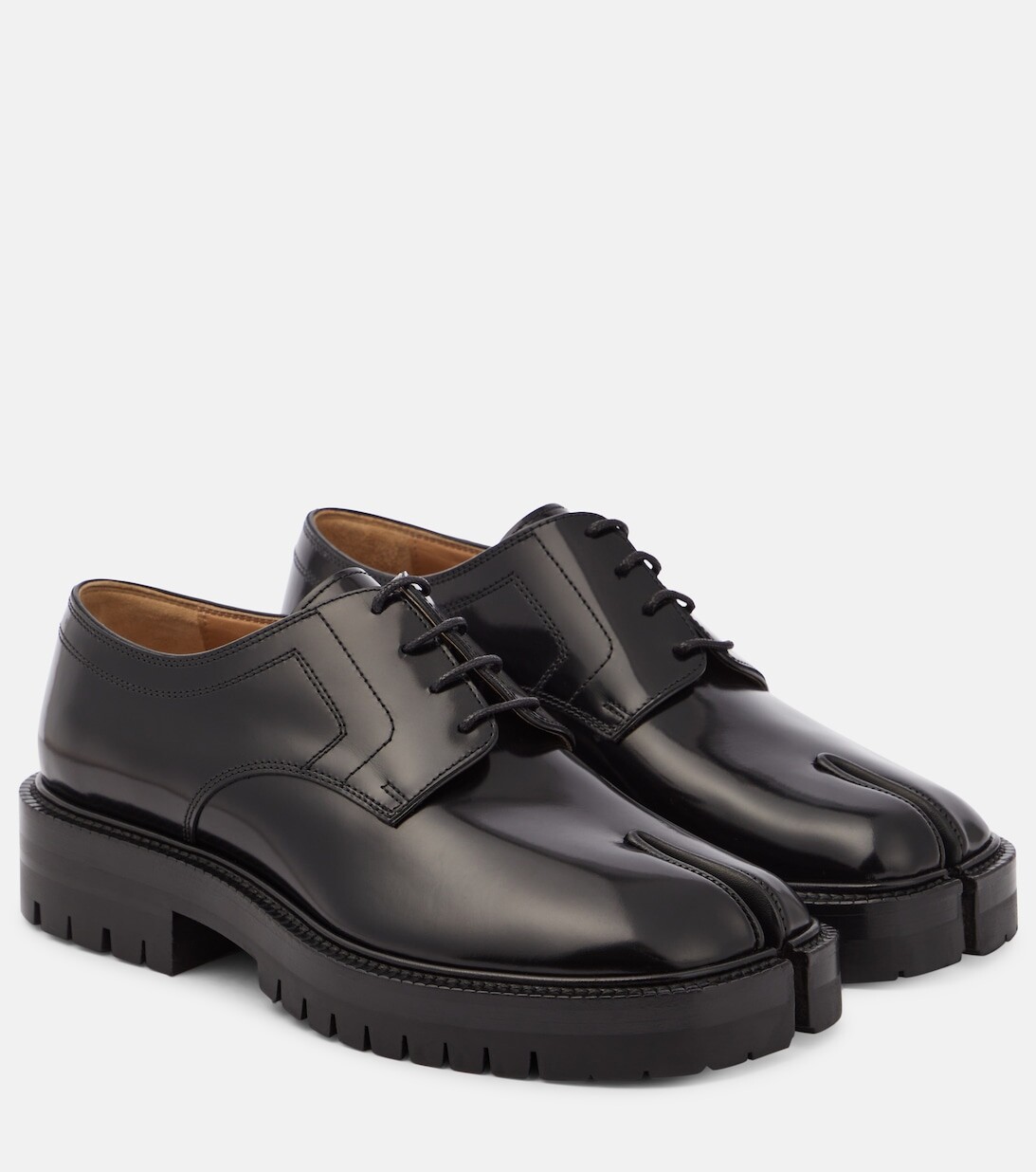 

Кожаные туфли дерби Tabi Maison Margiela, черный