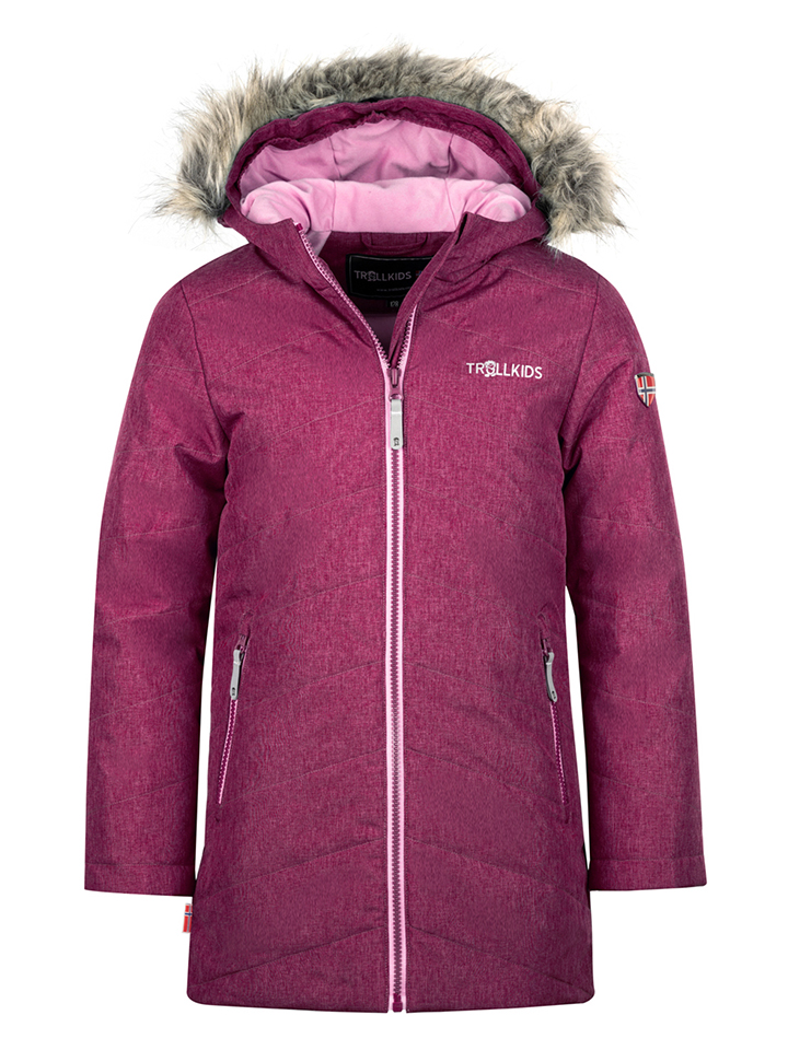 Лыжная куртка Trollkids Lifjell, фиолетовый лыжная куртка trollkids lifjell цвет grau pink