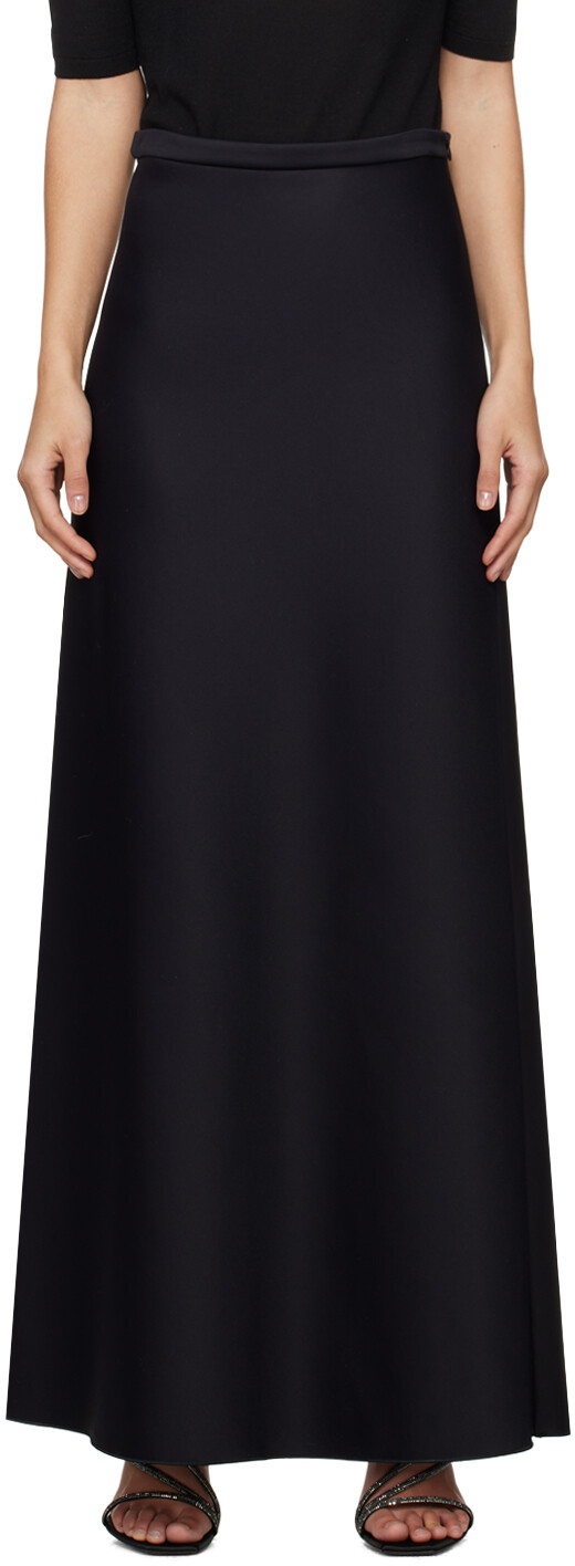 

Черная длинная юбка Clavier Max Mara