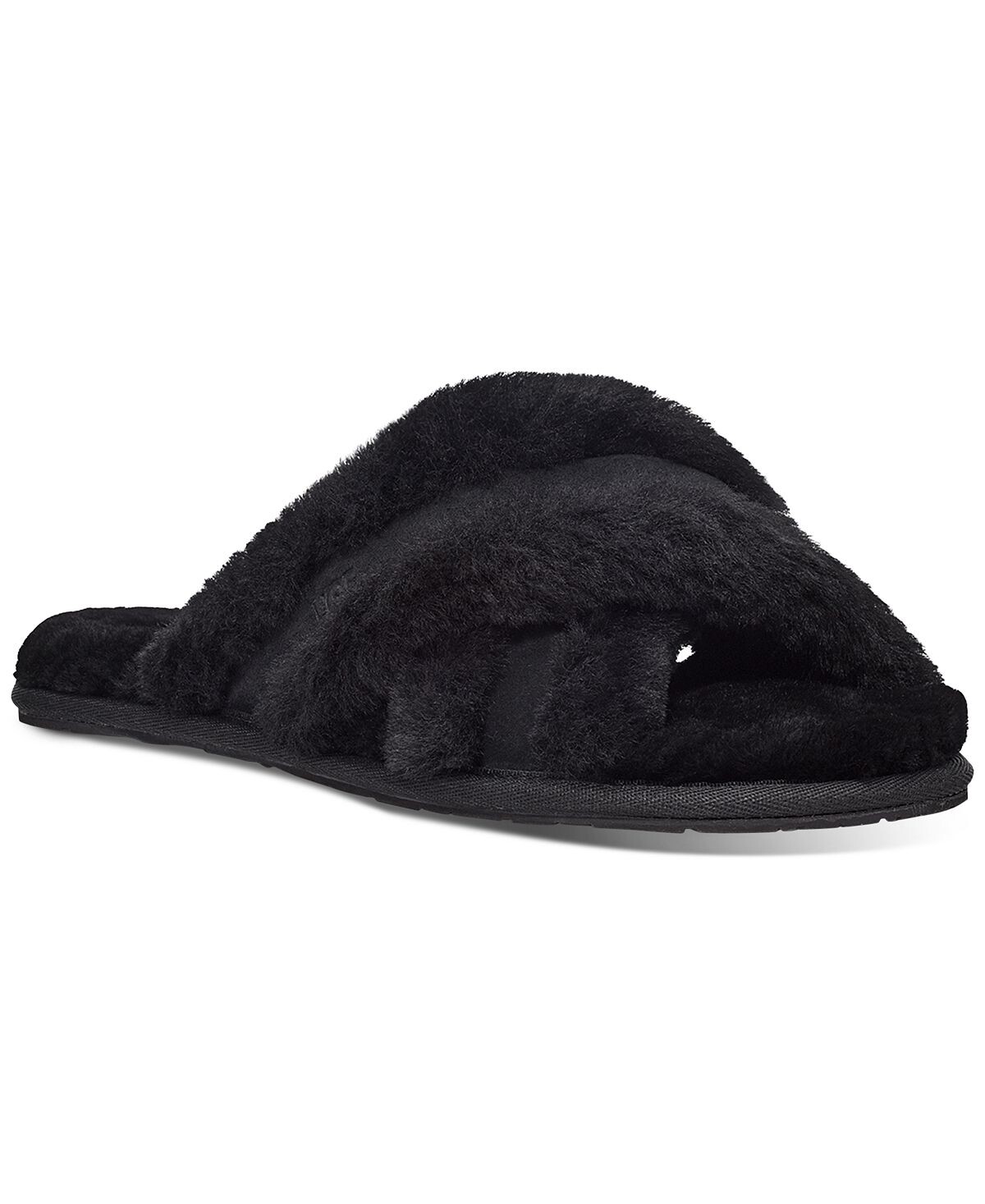 

Пушистые сандалии без шнуровки Scuffita UGG, черный