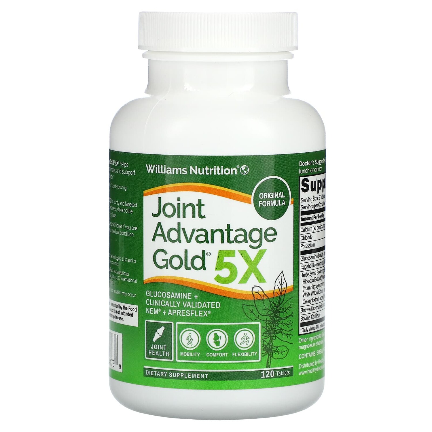 

Joint Advantage Gold 5X, 120 таблеток, Williams Nutrition