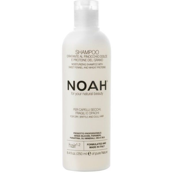 Увлажняющий шампунь для волос с экстрактом сладкого фенхеля Noah 1, 250 мл шампунь для сухих и тусклых волос beauty family shampoo basilico