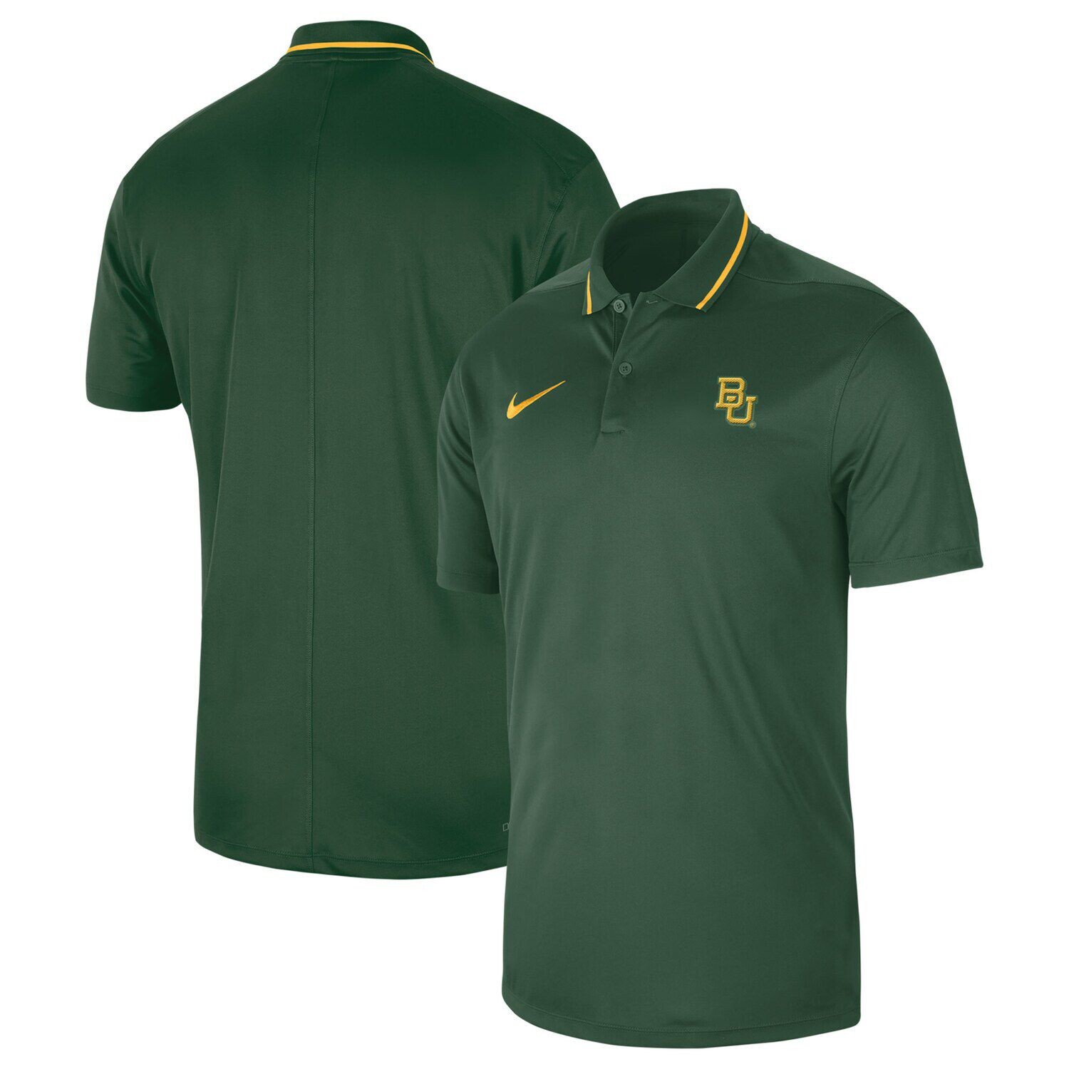 

Мужская рубашка-поло Nike Green Baylor Bears 2023 Sideline Coaches Performance