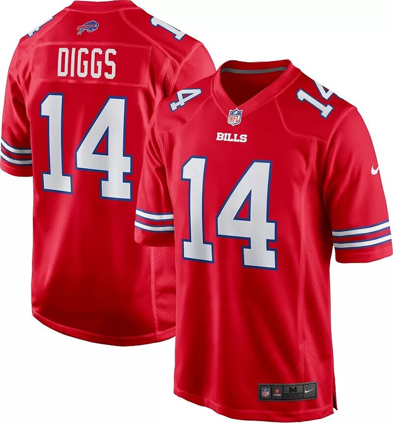 

Мужская красная альтернативная игровая майка Nike Buffalo Bills Stefon Diggs #14