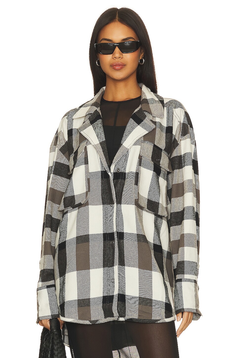

Рубашка Free People Izzy Cargo, цвет Black & Cream