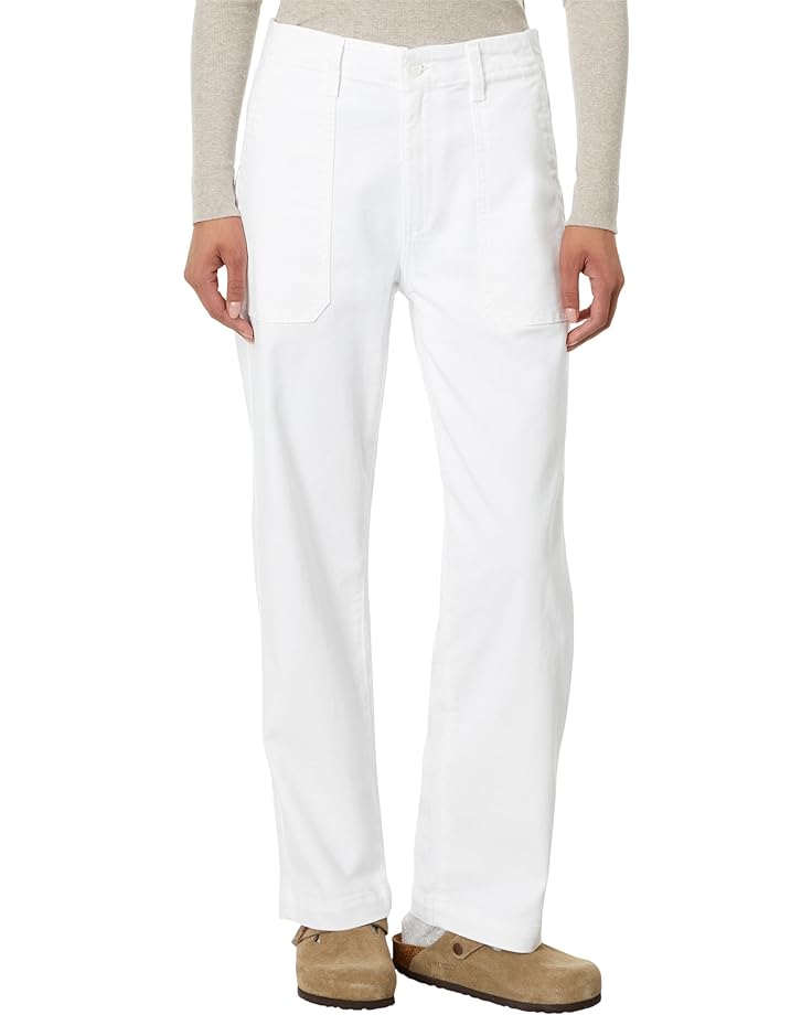 цена Джинсы AG Jeans Analeigh High-Rise Straight Crop in Cloud White, белый