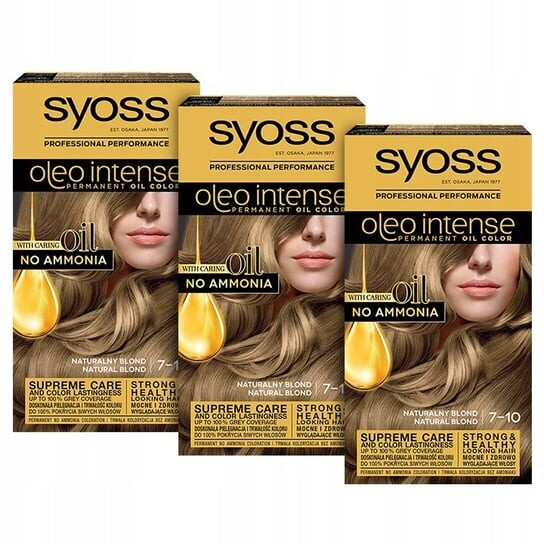

Краска Syoss Oleo Intense 7-10 Натуральный Блондин х 3 шт.