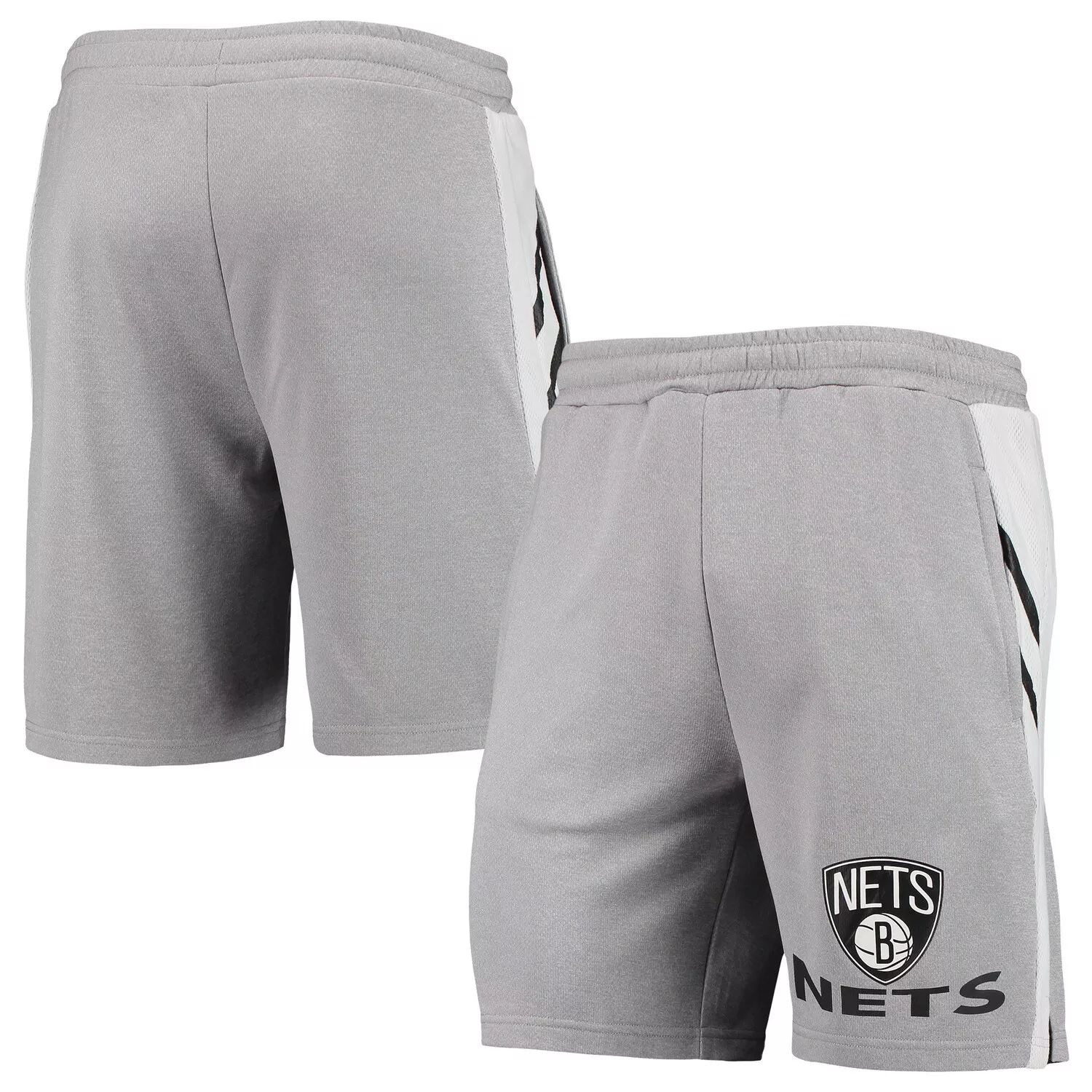 Мужские шорты Concepts Sport серого цвета Brooklyn Nets