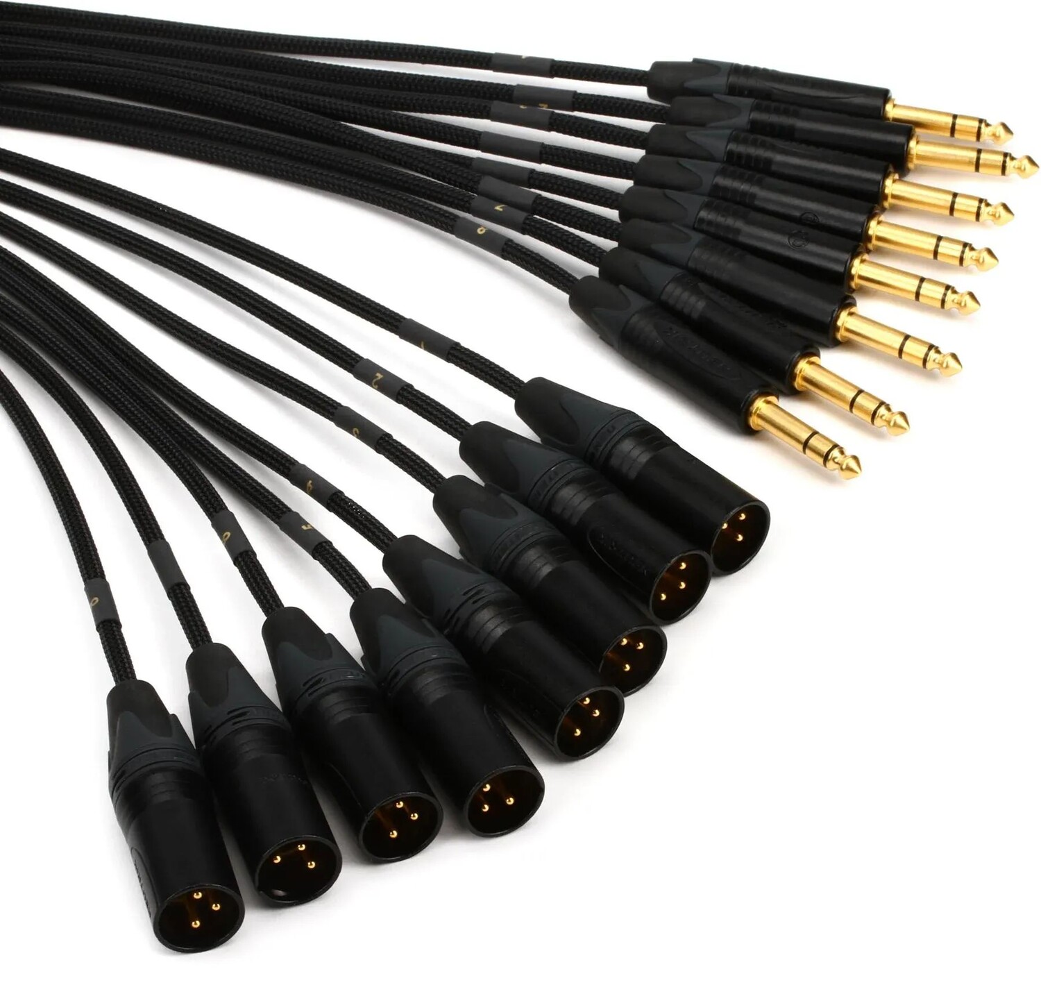 

Mogami Gold 8 TRS-XLRM 8-канальный разъем TRS от 1/4 дюйма до разъема XLR «Змея» — 5 футов