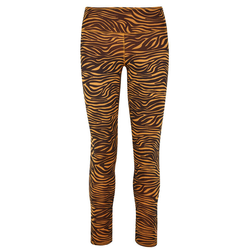 

Леггинсы для йоги Ganga 7/8 Ganga Zebra Desert Yoga женские желтые эластичные Kismet
