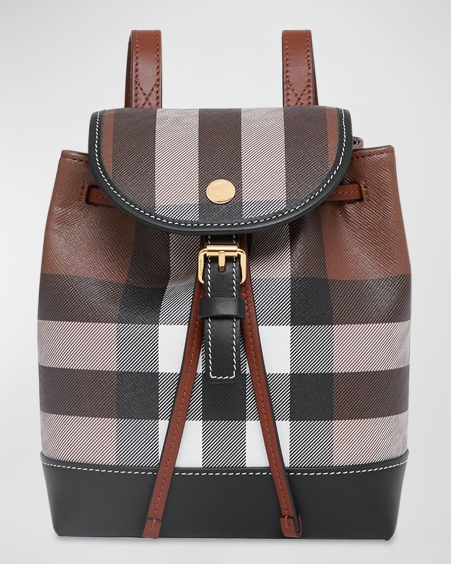 

Рюкзак из ткани и кожи в мелкую клетку Burberry
