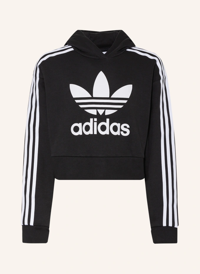 

Укороченное худи adicolor Adidas, черный