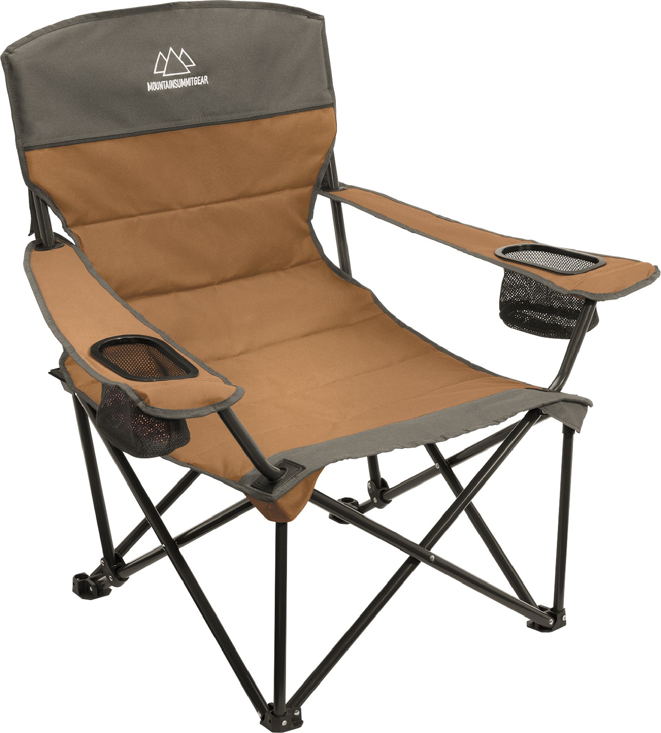 Стеганый низкий стул Mountain Summit Gear, коричневый