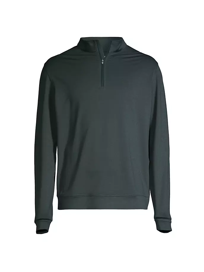 

Свитер Crown Sport Perth Melange Performance с молнией на четверть Peter Millar, цвет balsam