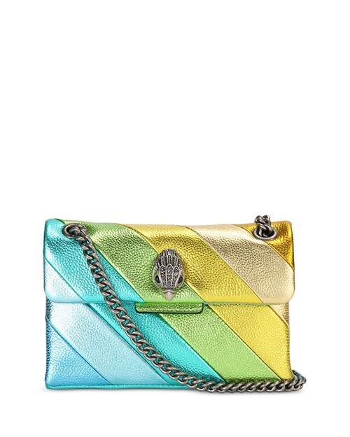 

Миниатюрная кожаная сумка Kensington металлизированного цвета KURT GEIGER LONDON, цвет Multi