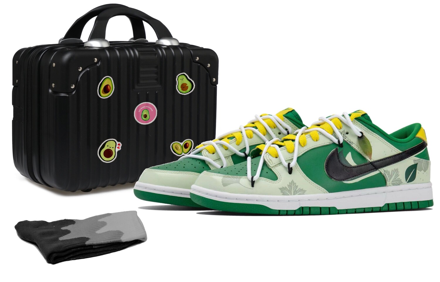 

Кроссовки Nike Dunk Skateboarding Shoes Men Low-top Green, зеленый
