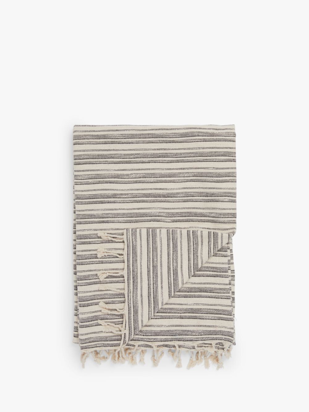 

Плед John Lewis Ripple, черный