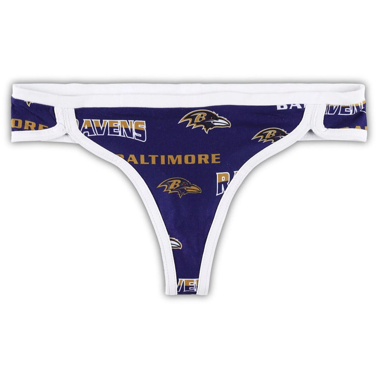 

Женские спортивные стринги Concepts Purple/White Baltimore Ravens Breakthrough