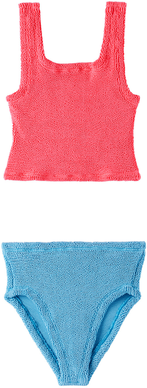 

Kids Pink & Blue Duo Lyra Бикини Ярко-розовый/Небесно-голубой Hunza G