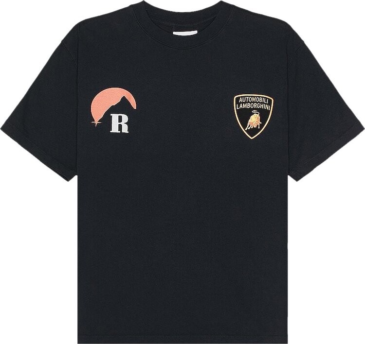 

Футболка Rhude Lamborghini Moonlight 'Vintage Black', черный