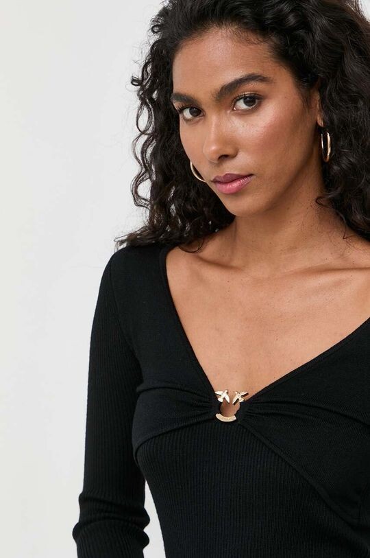 

Шерстяной свитер Pinko, черный