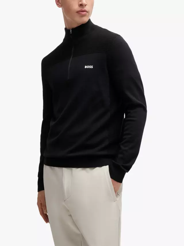 

Джемпер HUGO BOSS BOSS Half Zip Dry Flex Wool Blend Knit
