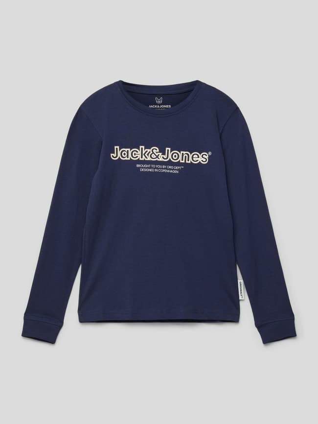 

Модель толстовки с круглым вырезом 'JORLAKEWOOD' Jack & Jones, темно-синий