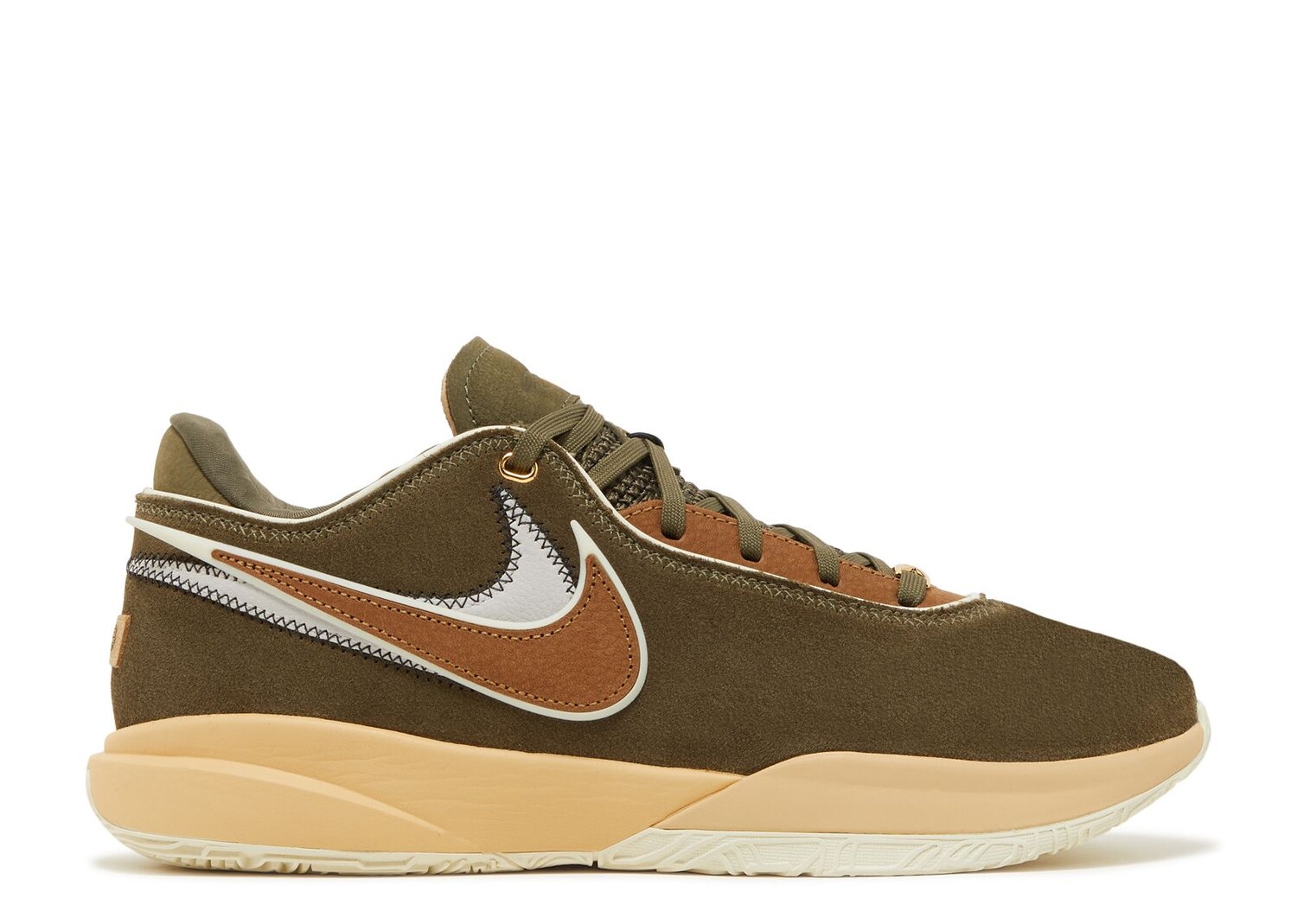 

Кроссовки Nike Lebron 20 'Olive Green', зеленый, Зеленый;коричневый