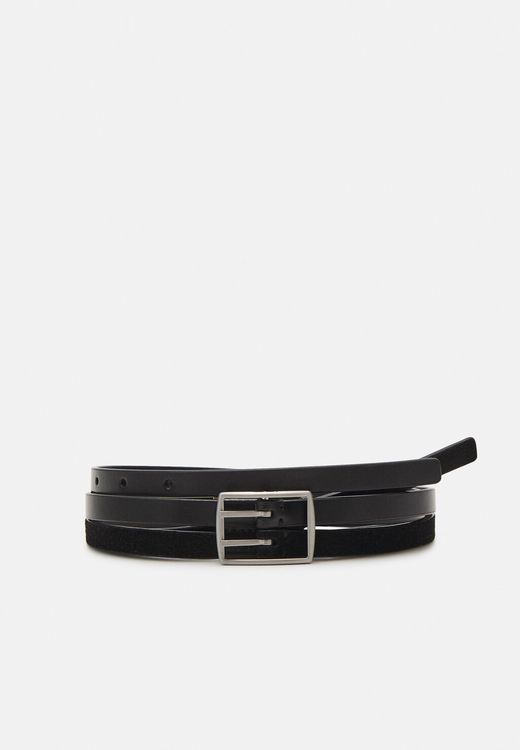 

Ремень DOUBLE STRAP BELT Calvin Klein, цвет black