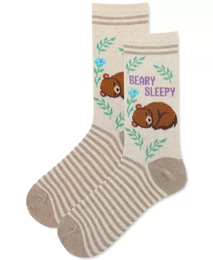 

Женские носки Beary Sleepy Fuzzy Crew Hot Sox, белый