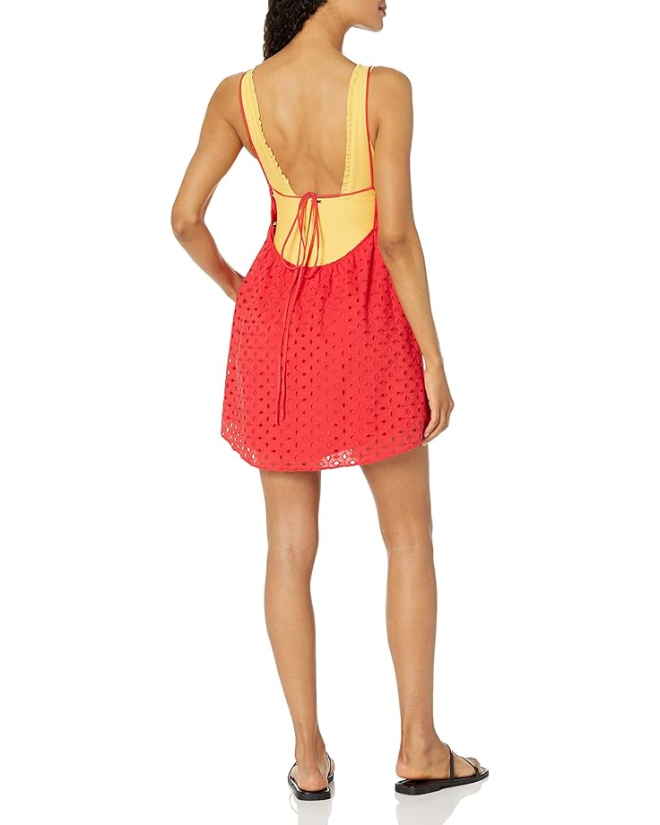 Платье Show Me Your Mumu Out Of Town Mini Dress, цвет Red Eyelet