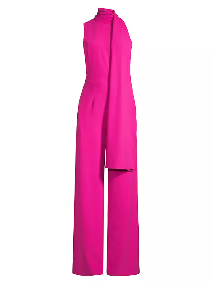

Комбинезон Kynlee с воротником-халтер Black Halo, цвет vibrant pink