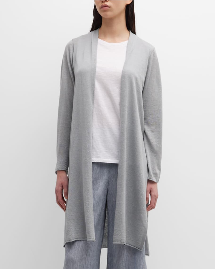 

Кардиган из льна и хлопка с открытым передом Eileen Fisher