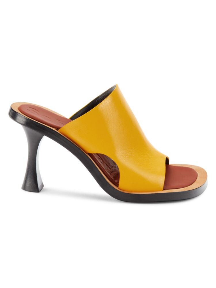 

Кожаные мюли Ledge на шпильке Proenza Schouler, желтый