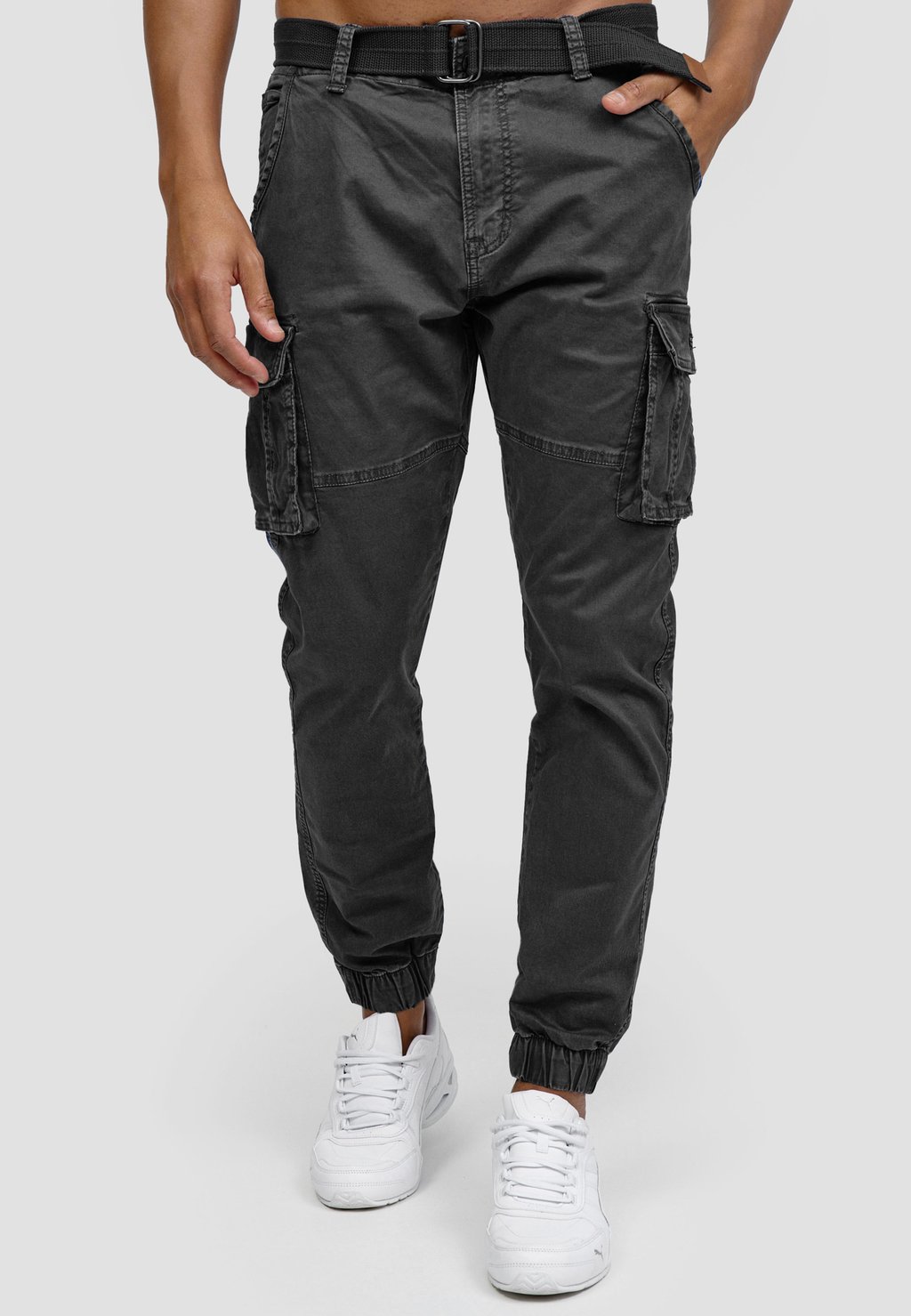 Брюки-карго KERR INDICODE JEANS, цвет black брюки карго idbromfield indicode jeans цвет black