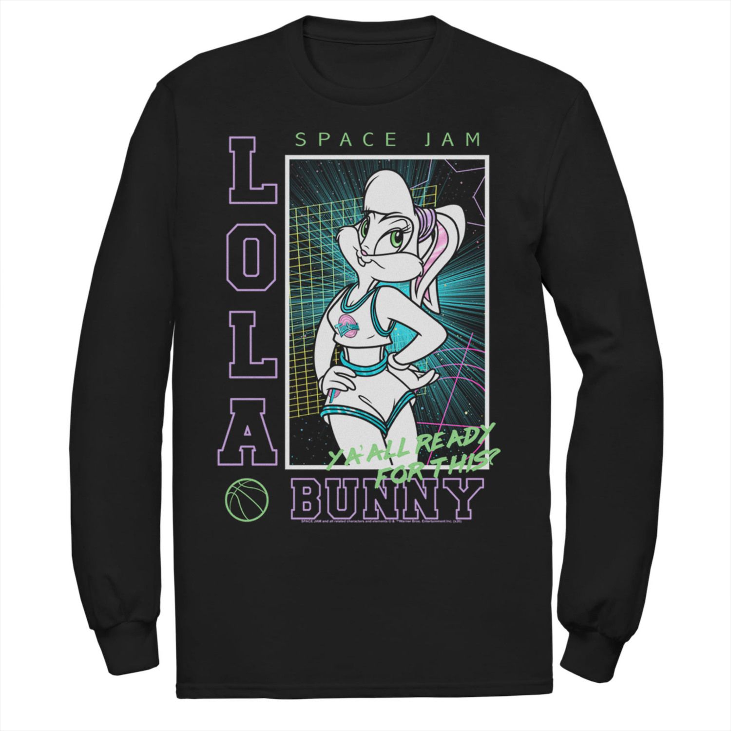 

Мужская футболка Looney Tunes Space Jam Lola Bunny, вы готовы к этой футболке Licensed Character
