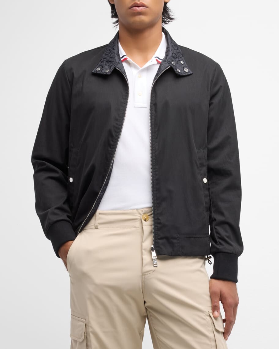 

Мужская жаккардовая куртка с логотипом Flamenne Moncler, Серый
