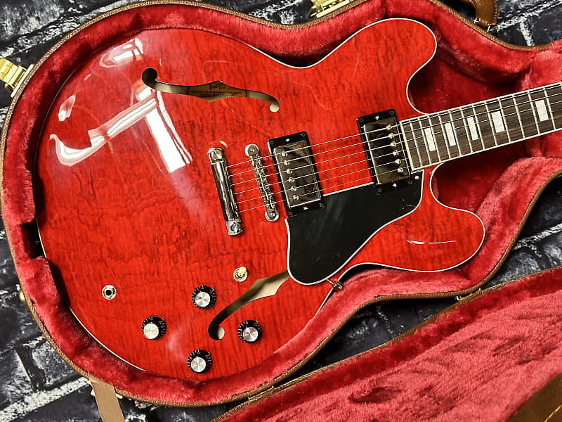 Электрогитара Gibson ES-335 Figured Sixties Cherry 2023 New Unplayed Auth Dlr 8lbs 7oz #205