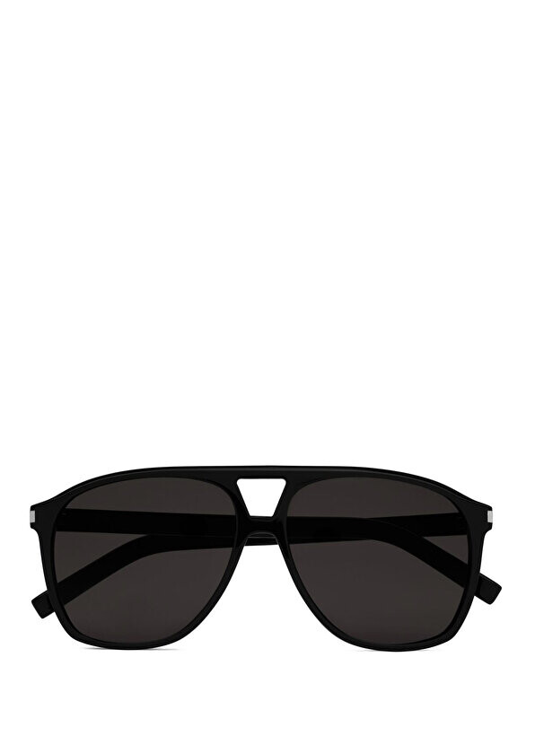

Черные женские солнцезащитные очки геометрической формы Saint Laurent