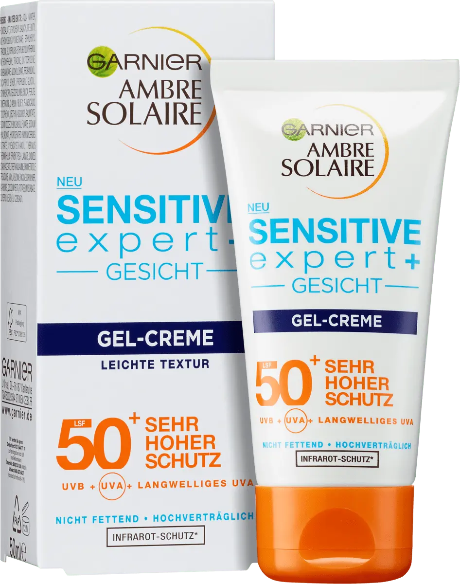 Гель солнцезащитный для лица Sensitive Expert+ SPF 50+ 500мл Garnier