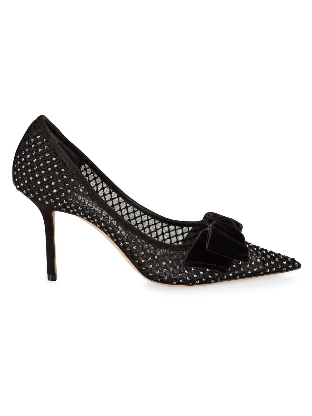 

Туфли-лодочки Love 85MM Crystal Mesh Jimmy Choo, черный
