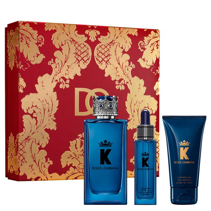 

Мужская туалетная вода K by Dolce & Gabbana Eau de Parfum Set de regalo Dolce & Gabbana, EDP 100 ml + Aceite + Gel 50 ml