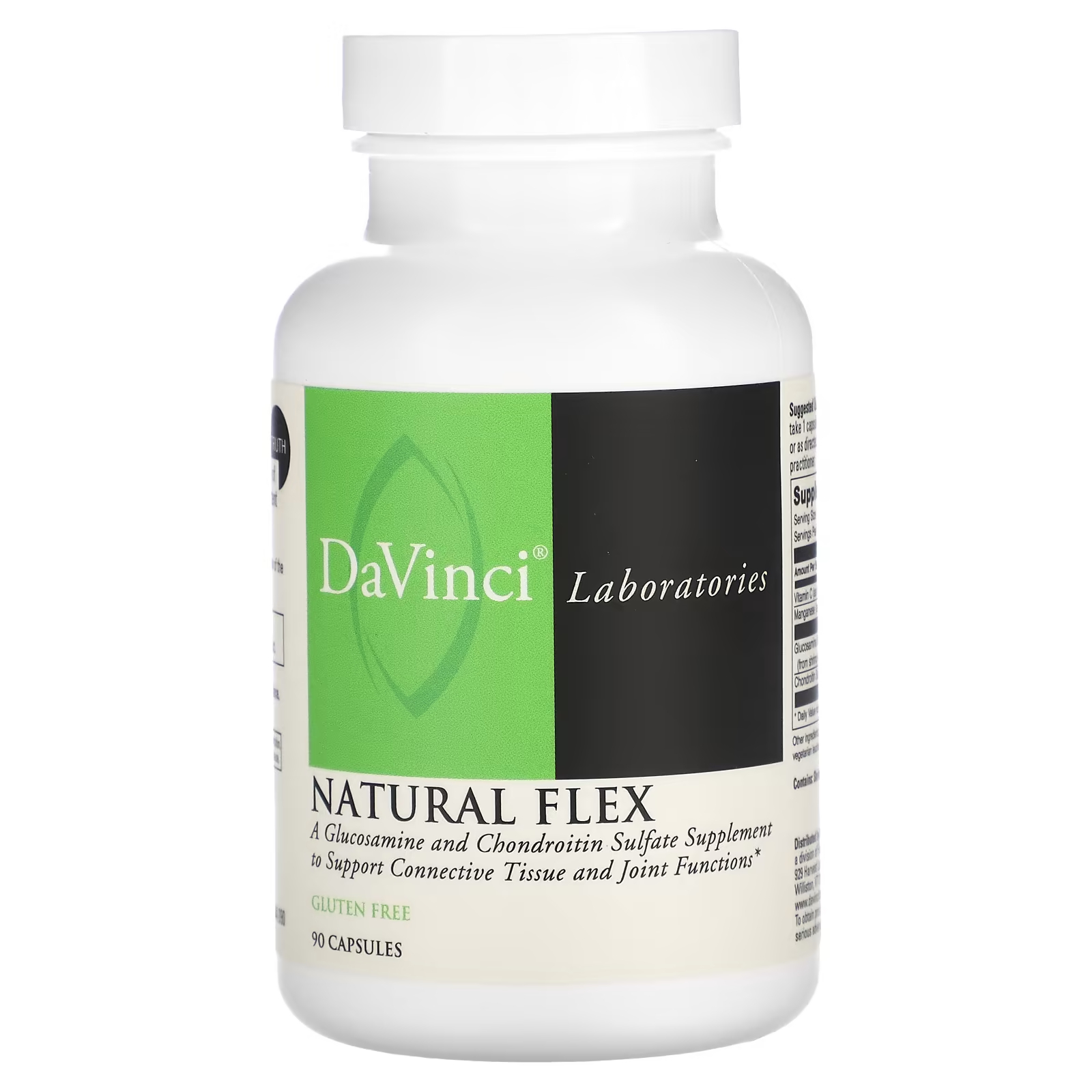 Пищевая добавка DaVinci Laboratories of Vermont Natural Flex с глюкозамином, 90 капсул