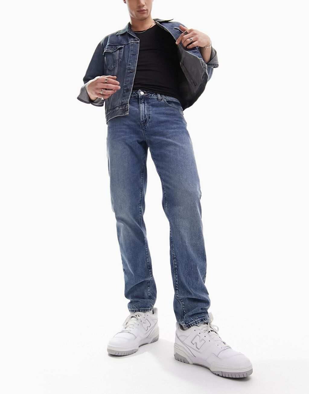 

Синие зауженные джинсы ASOS DESIGN