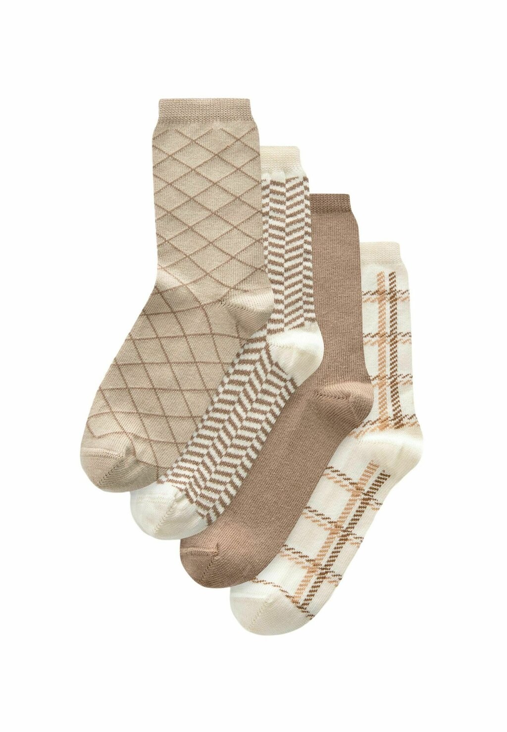 

Носки 4 PACK Next, цвет Neutral Check