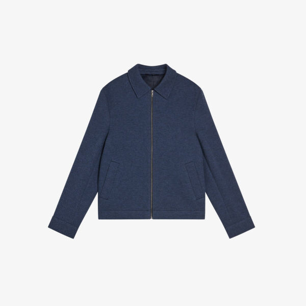 

Куртка Harrington стандартного кроя Southj из смесового хлопка Ted Baker, темно-синий