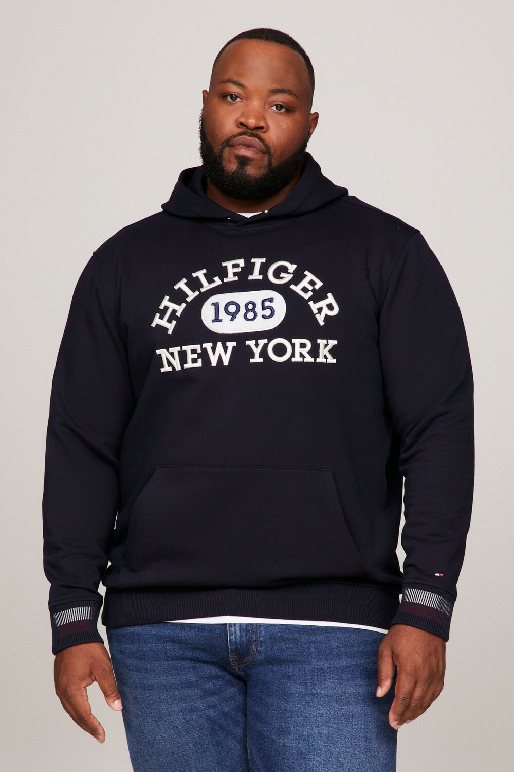 

Университетская толстовка с капюшоном Big & Tall Tommy Hilfiger, синий