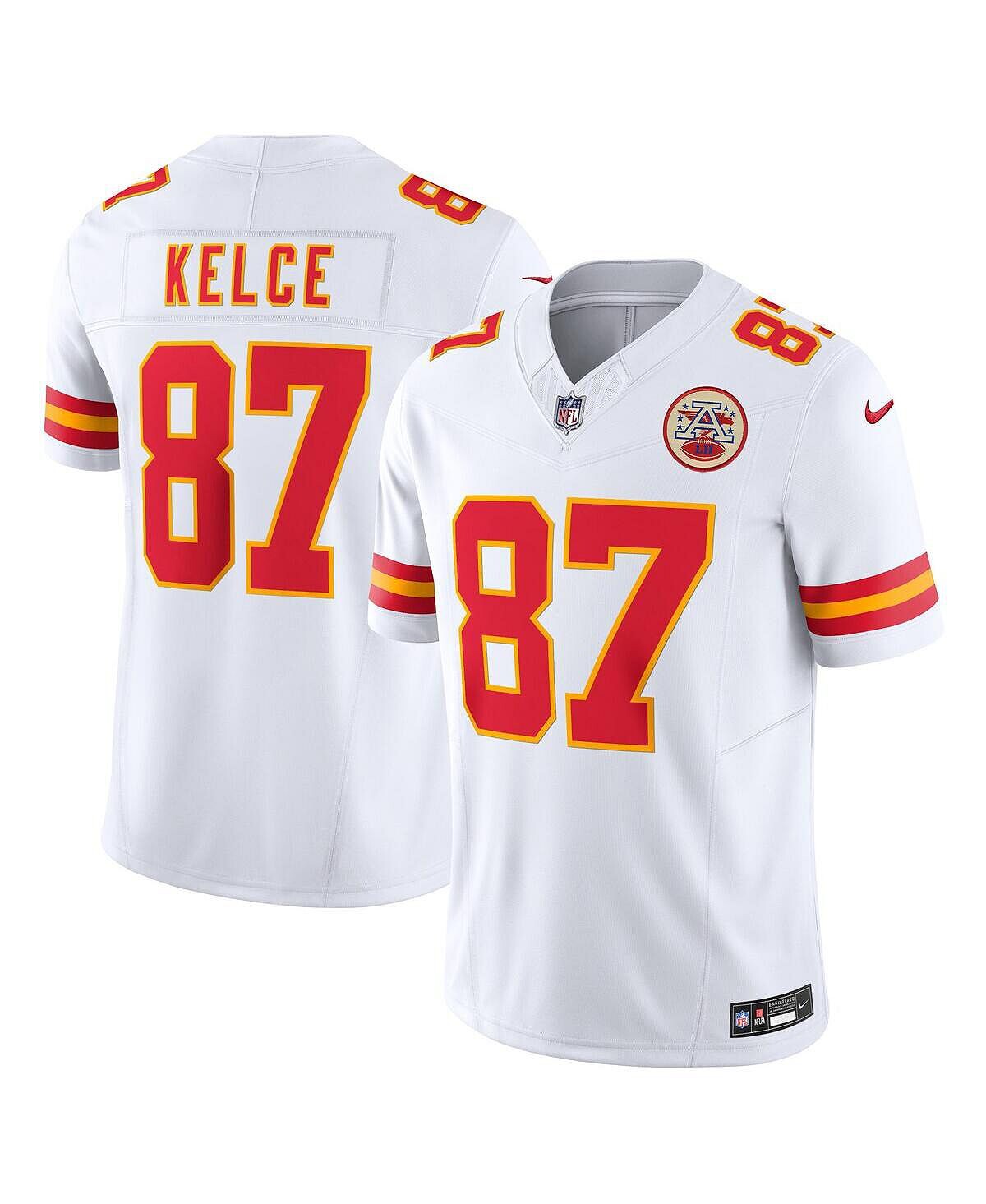 

Мужские кроссовки Travis Kelce White Kansas City Chiefs Vapor F.U.S.E. Ограниченный Джерси Nike