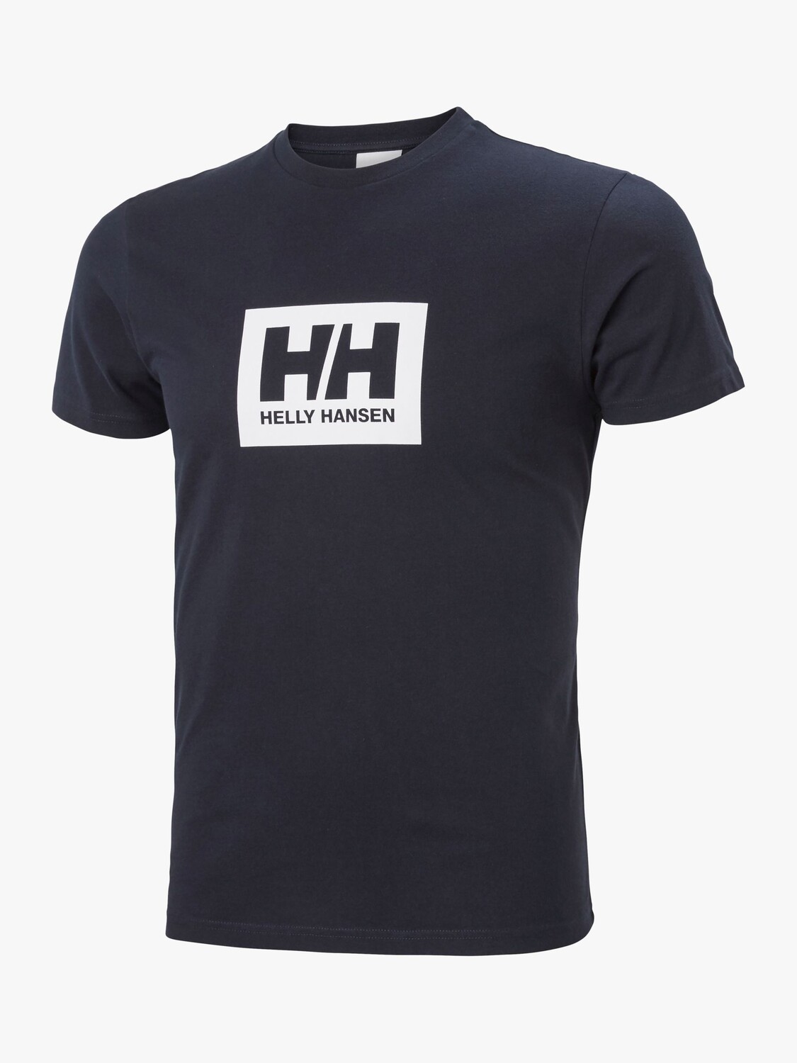 

Хлопковая футболка с ярким логотипом Helly Hansen, темно-синий