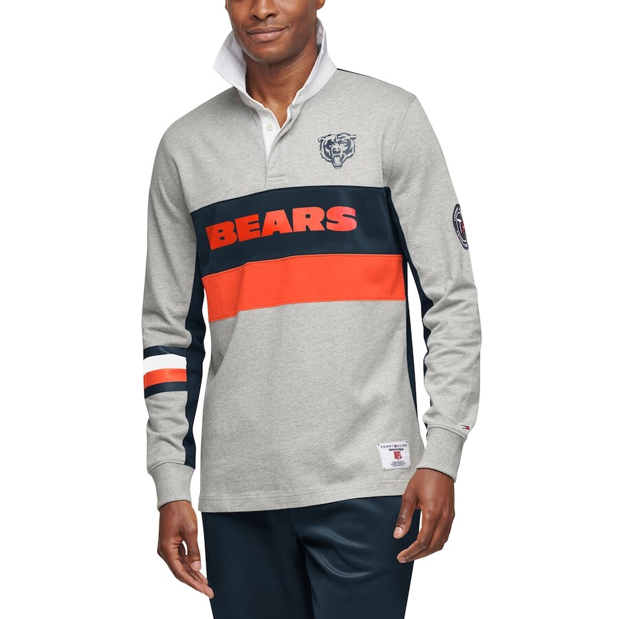 

Поло с длинным рукавом Tommy Hilfiger Chicago Bears, серый